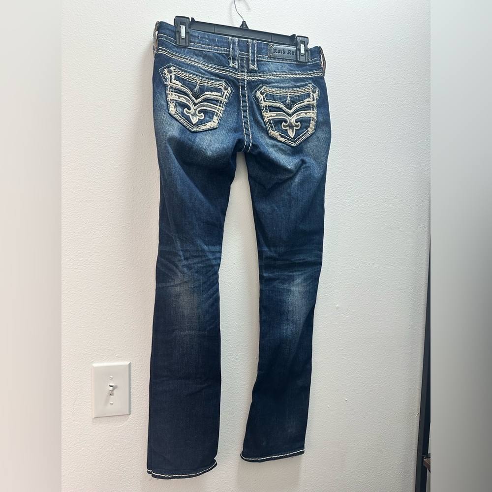 Women’s rock revival boot, cut jeans
